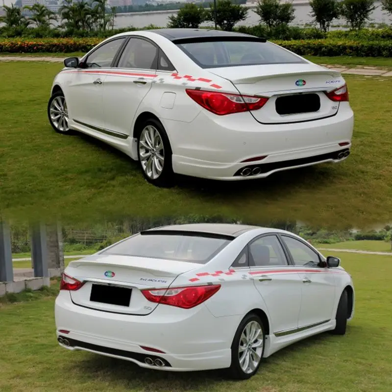 Different Colors Painted ABS sports Car Rear Roof Spoiler Wing For Hyundai Sonata 2011-2014 no drilling needed