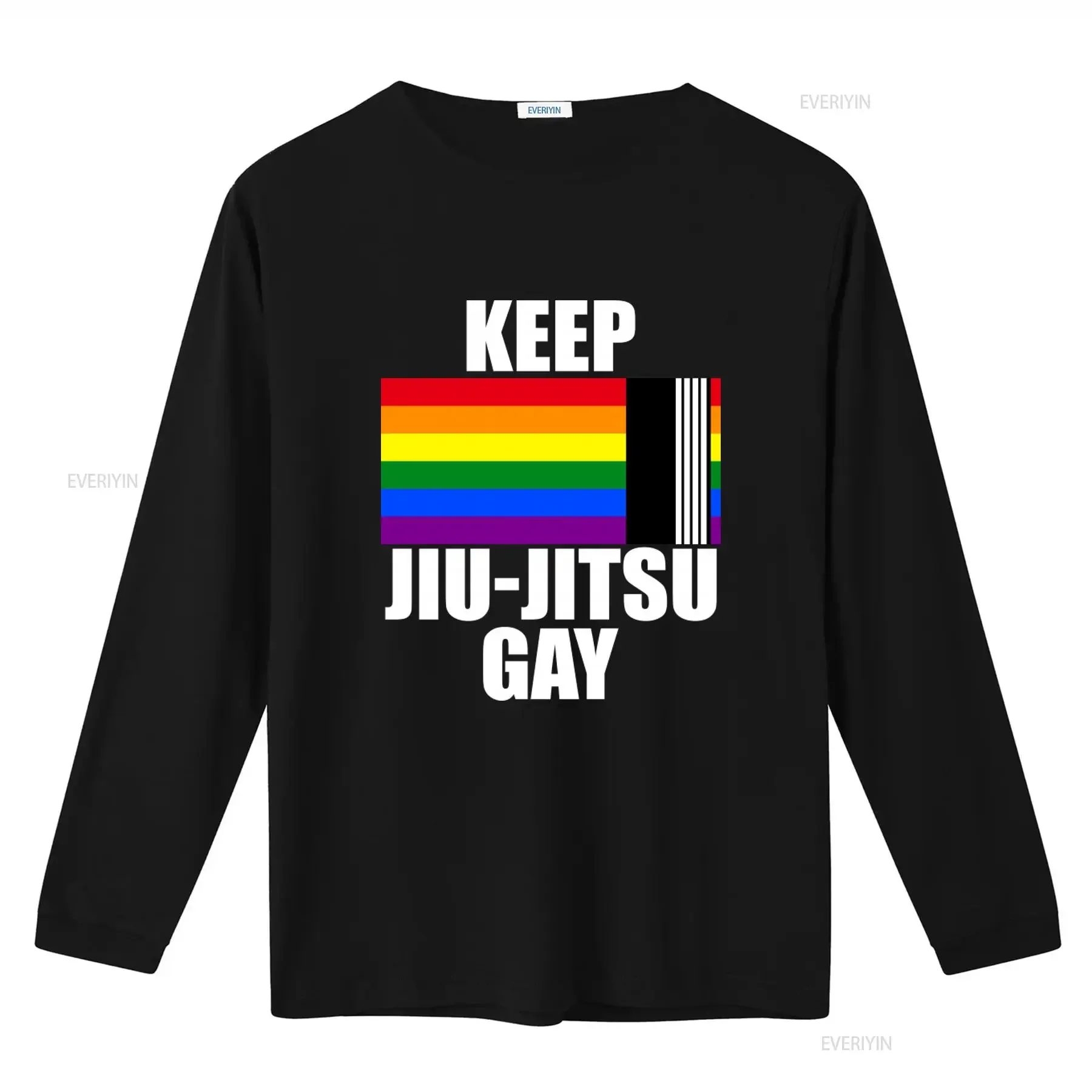 Keep Jiu Jitsu Gay T Shirt 2023 LGBT Pride Month Ally Flag Rainbow Design vintage Washed Slightly designer clothes fashion