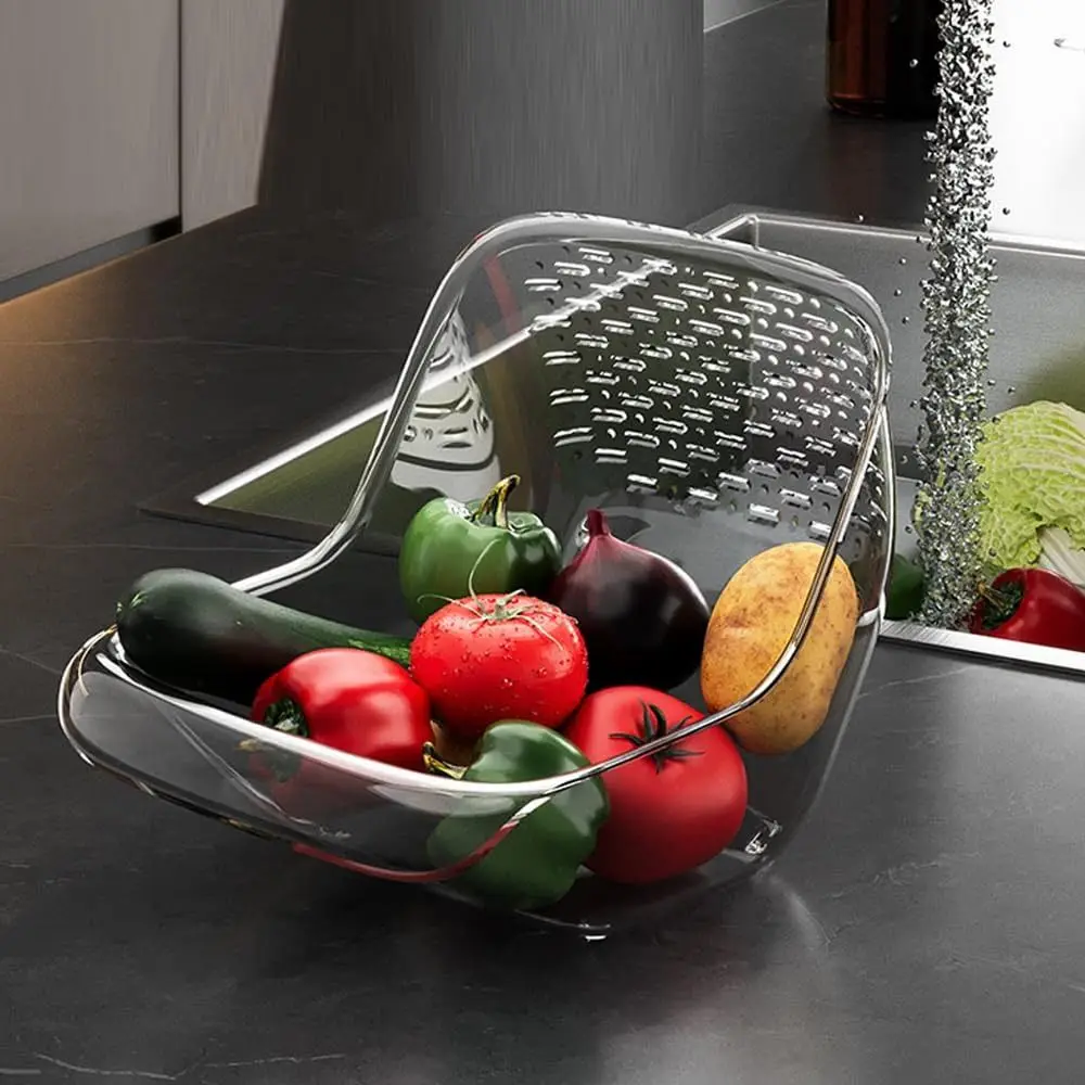 

Multifunctional Sink Drain Basket Draining Bowl Home Kitchen Organizer Fruit Washer Drainer Container Vegetable Washing Basin