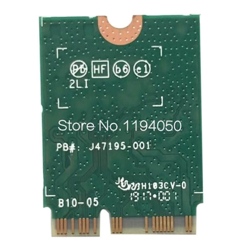 Tarjeta WiFi para Intel 9461NGW, adaptador inalámbrico de doble banda, CA 9461, 2,4G/5G, 802.11AC, M2 Key E, CNVI, Bluetooth 5,0