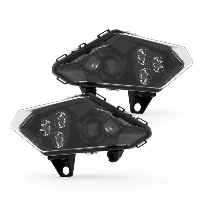 Black LED front light Headlight For Can Am Maverick X3 2017 2018