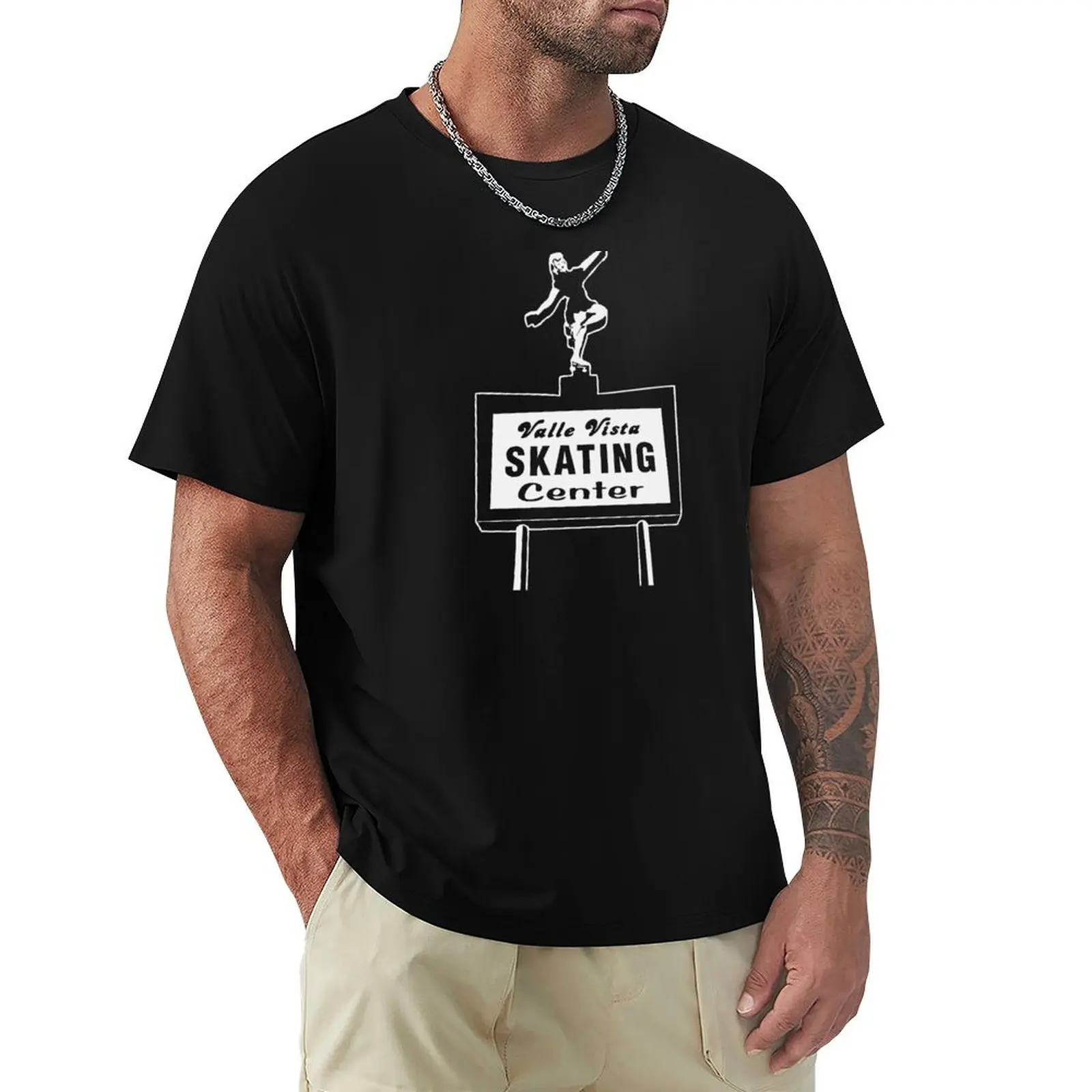 VALLE VISTA SKATING CENTER T-Shirt Breathable Gym Short Sleeve T-Shirt