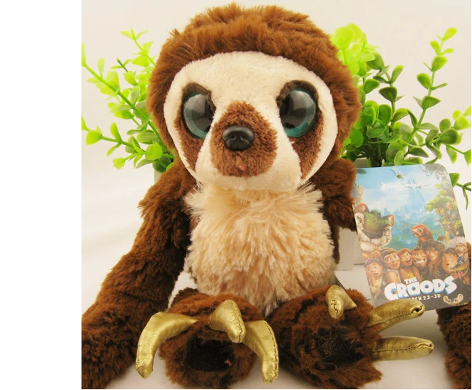 [ Funny ] 65cm 100cm Belt sloths Long arm monkey plush doll the Croods Factory direct sale toys soft Big eyes monkey baby gift