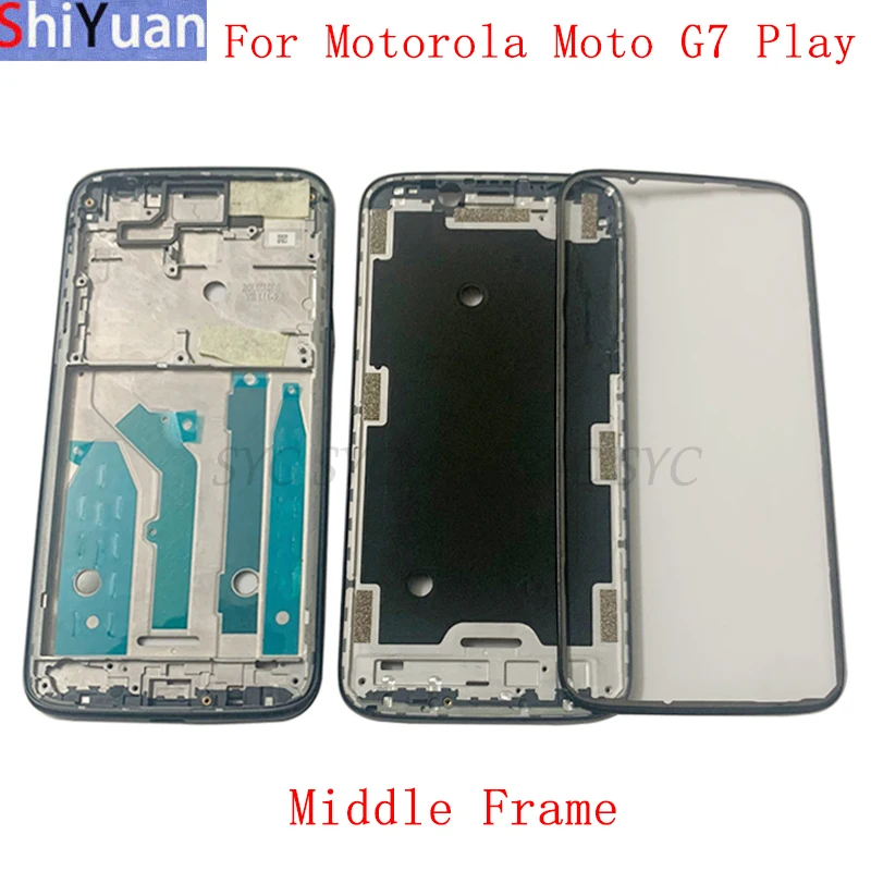 

Housing Middle Frame LCD Bezel Plate Panel Chassis For Motorola Moto G7 Play Phone Metal LCD Frame Replacement Parts