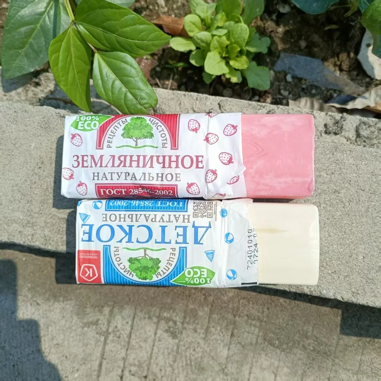 1855 Russian Pine Scented Soap - Multi-Use Bar for Laundry, Bath & Hand Wash, Individually Wrapped