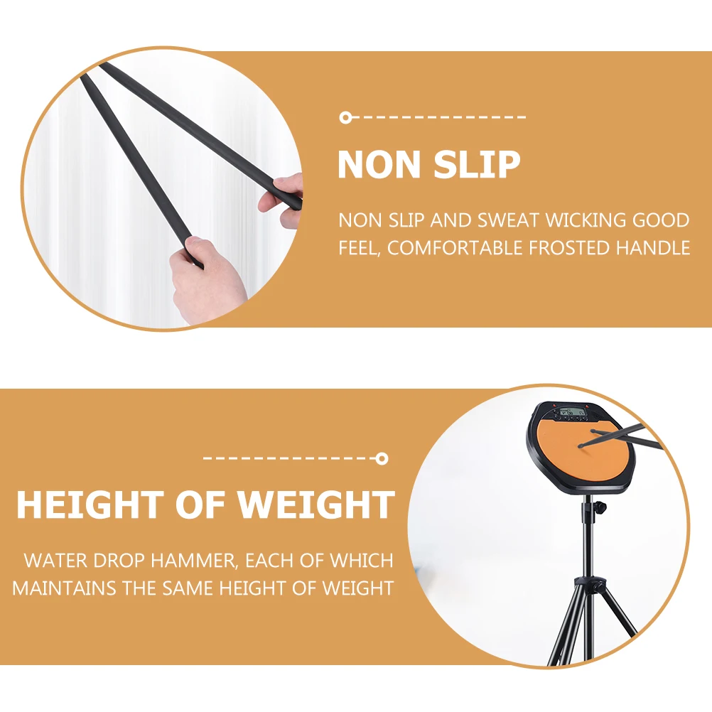 

Drumstick Carbon Fiber Electric 5A Drum Sticks Durable Stage Black Material Child Drum Accessories Universal Practical