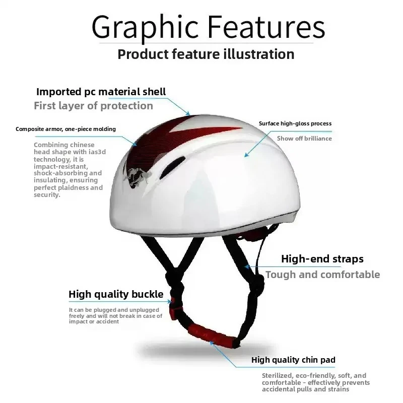 Professional Short Track Speed Skating Helmet, Ice and Snow Sports, Roller Skating, and Inline Skating Safety Helmet