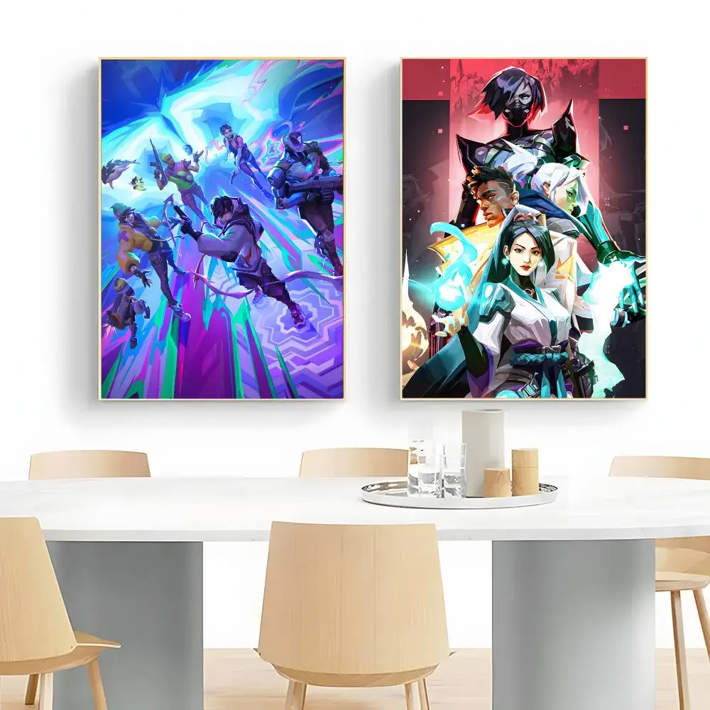 game shooter V‑Valorant Poster Wall Art Print Decorative Mural Home Decor Gift Unframed