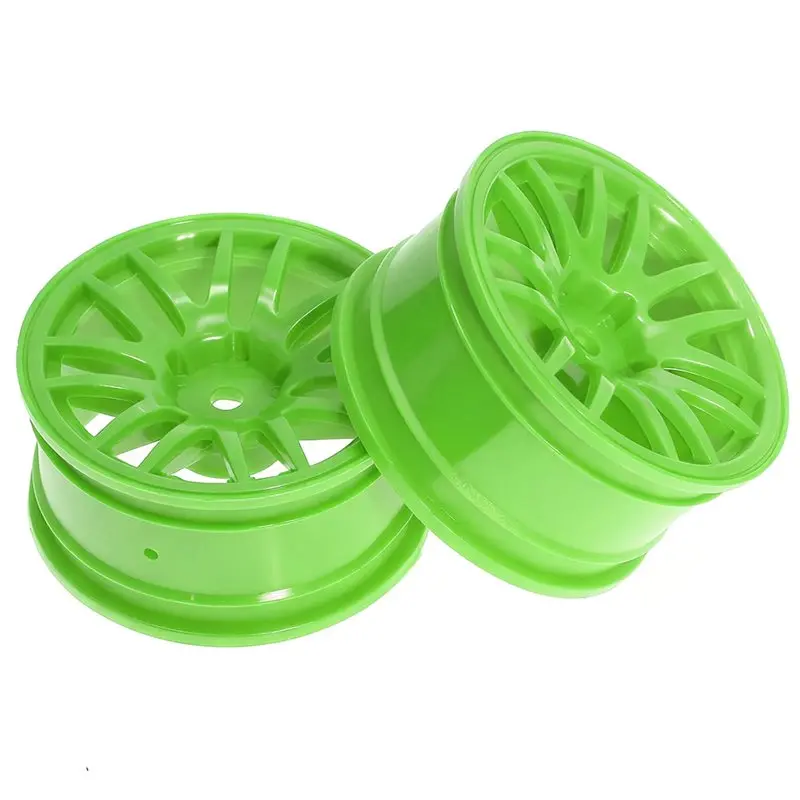 AS60-4Pcs 52Mm 1/10 Scale RC Drift Car Wheels (Rims) For Tamiya XV02 TT02 Sakura D5 MST Redcat Plastic Hub Set Black