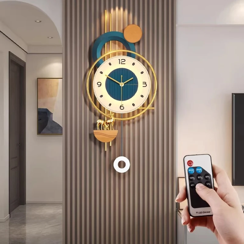 Nordic Fashion Wall Clocks Minimalist Design Creative Aesthetic Clock Wall Living Room Luxury Horloge Murale Room Decorations