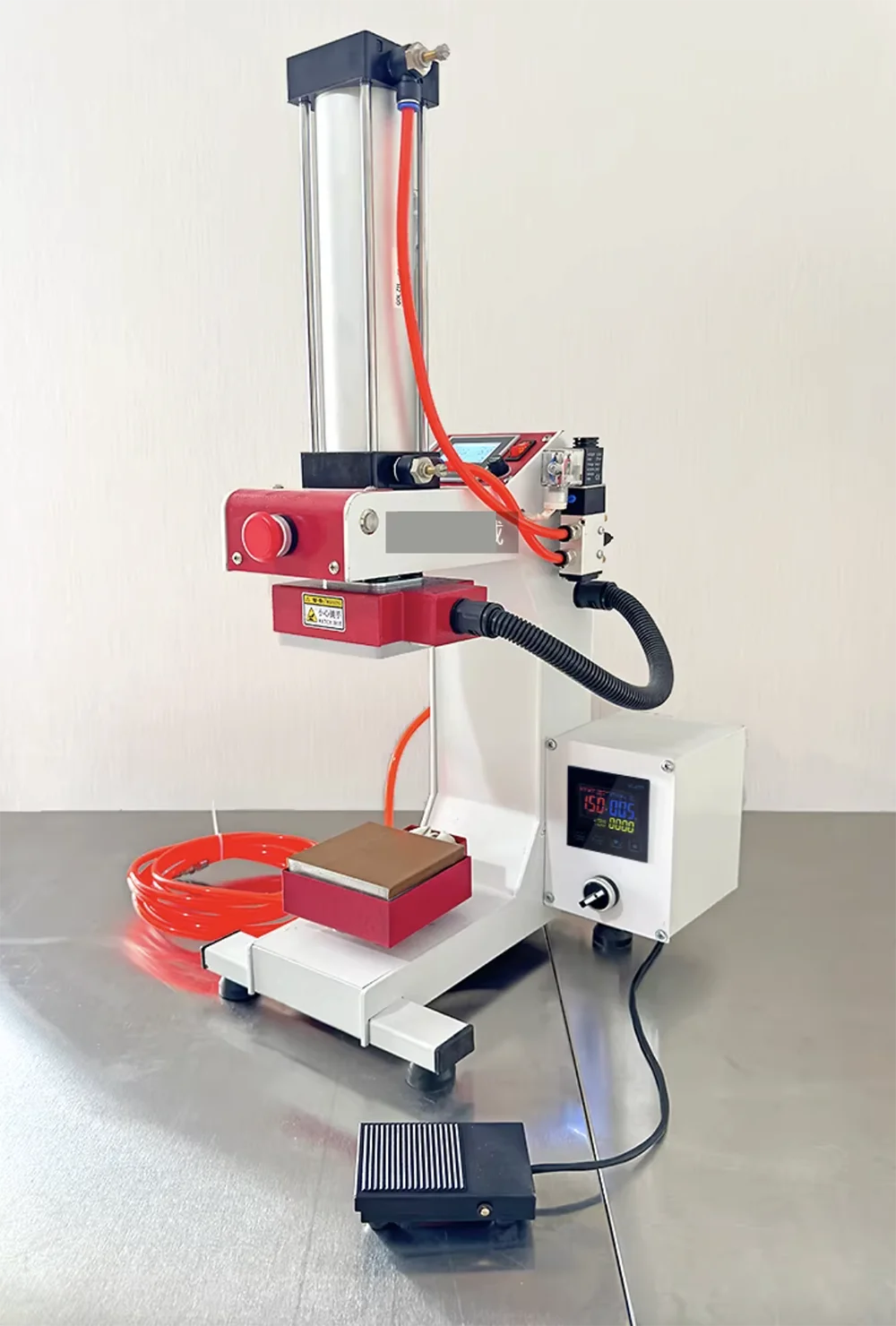 Elevated Pneumatic Single Station Hot Stamping Machine for Clothes Hot Transfer Printing Embossing Machine