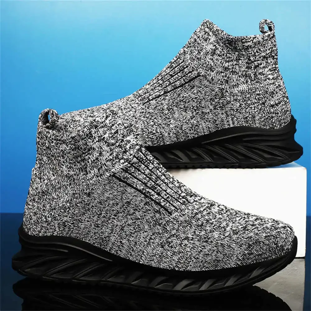 Knit Super Big Size Men Ankle Shoes Sneakers For Men Large Size Boots 45 Sport Expensive Deadlift Topanky Gym Fat Boti