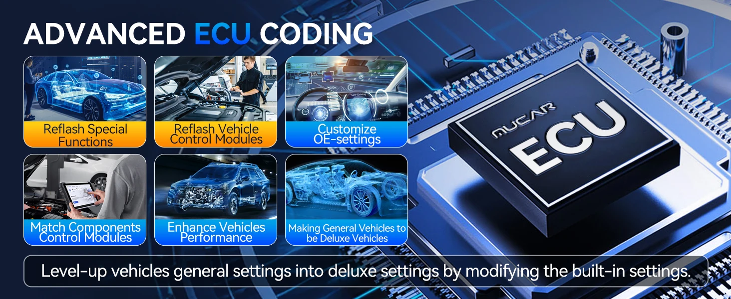 Lebenslange Kostenlose Updates MUCAR 892BT AI OBD2 Diagnosegerät CAN FD/DOIP Alle-Systeme-Diagnose 35 Reset-Funktionen Bidirektionale ECU-Codierung – Detail 13