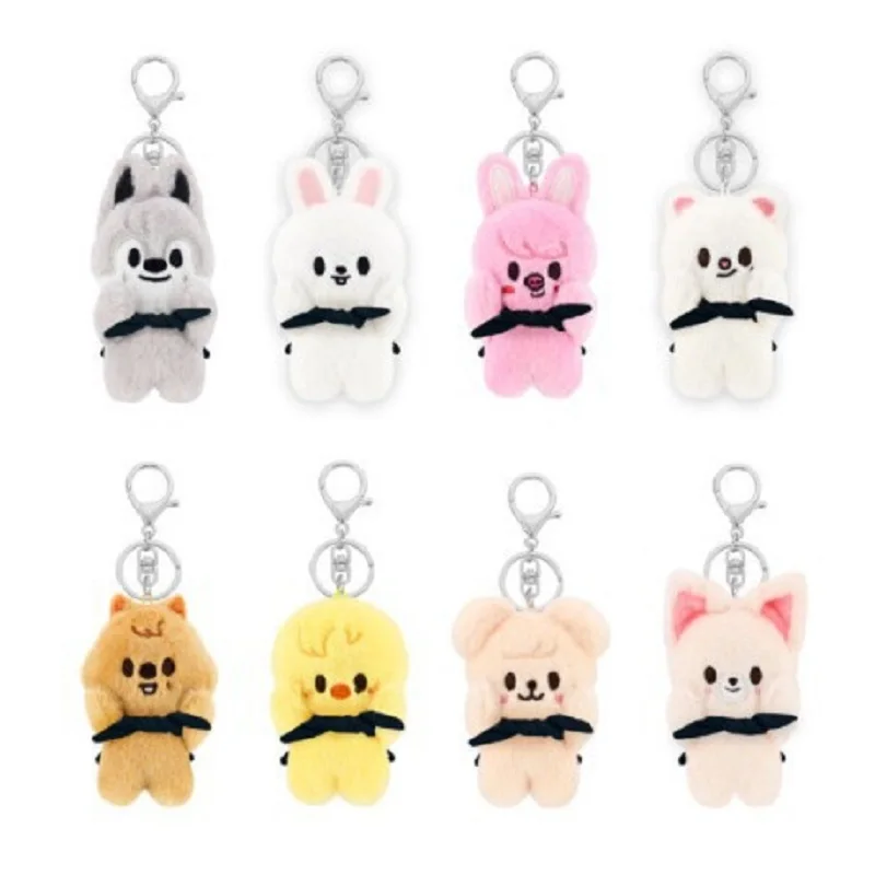 SK muñeco de peluche de dibujos animados Skzoo periférico magnético misma muñeca llavero magnético colgante regalo de cumpleaños mochila colgante