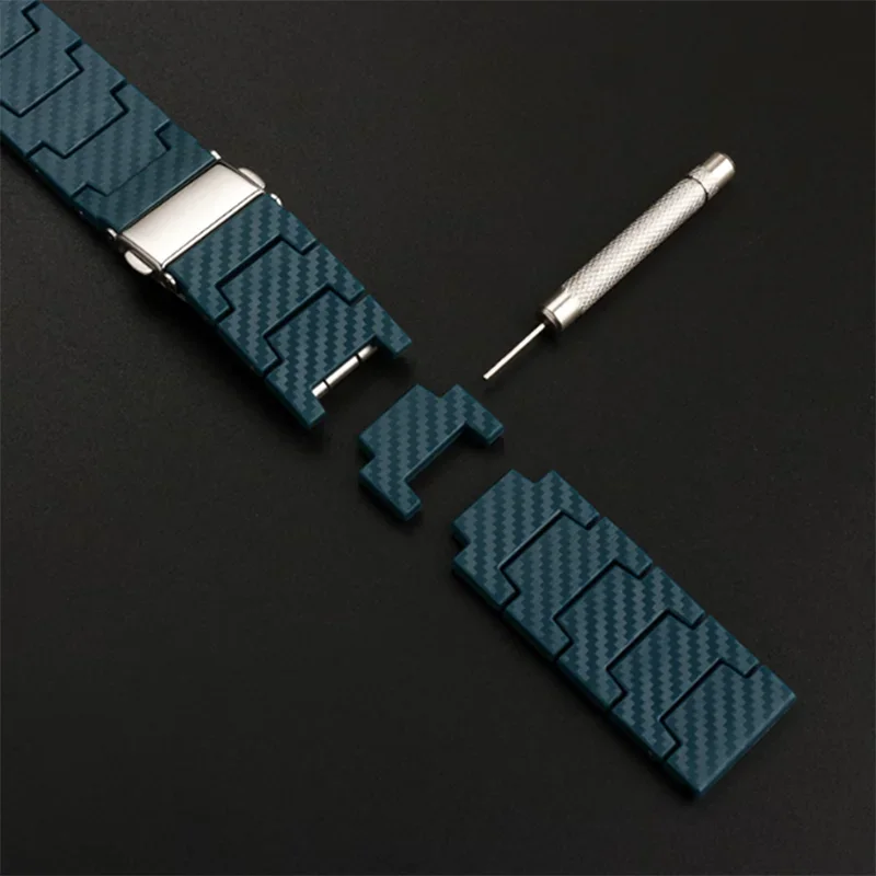 20mm 22MM WatchBand For Samsung Galaxy 6 4 Classic 5 Pro/Active 2/Gear S3 Carbon Fiber Bracelet Huawei watch GT 2e/3/Pro/4 Strap