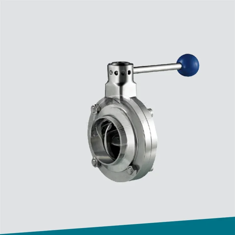 Focus on sanitary food and other industries stainless steel removable clamp butterfly valve WD81-10P- 38-50.5