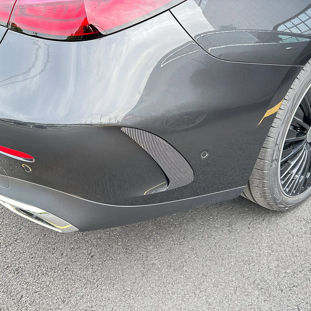 Rear Side Wind Blade Spoiler Air Vent Car Body Exterior Kits Accessories Gloss Black For Mercedes Benz CLE Coupe C236 2024+ AMG