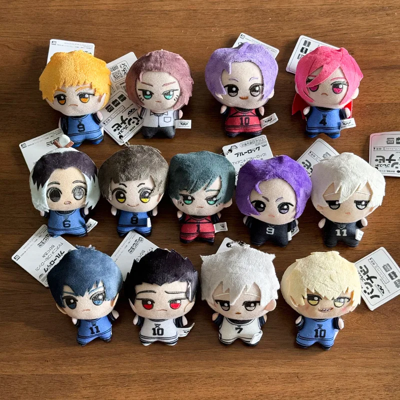 Mini 10cm Blue Lock Plush Stuffed Doll Seishiro Nagi Isagi Yoichi Chigiri Bachira Meguru Pendant Toy for Collectors And Gifts