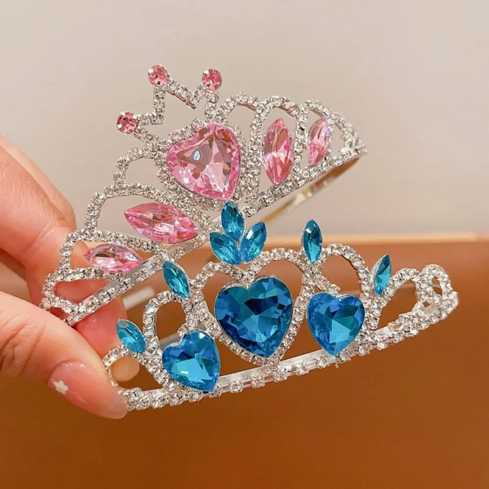 Nuove eleganti corone di cristallo Occasioni multiple Diademi di strass durevoli Copricapo di strass lucidi