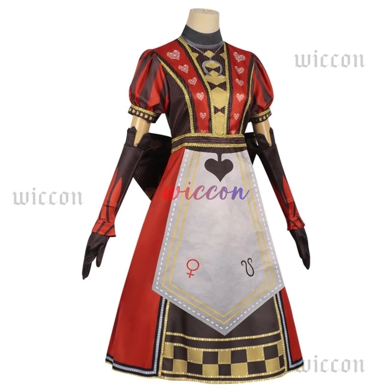 Mad Alice Cosplay Costume Poker Style Dress Alice Madness Returns The Royal Poker Outfit Cosplay Costume Custom Suit