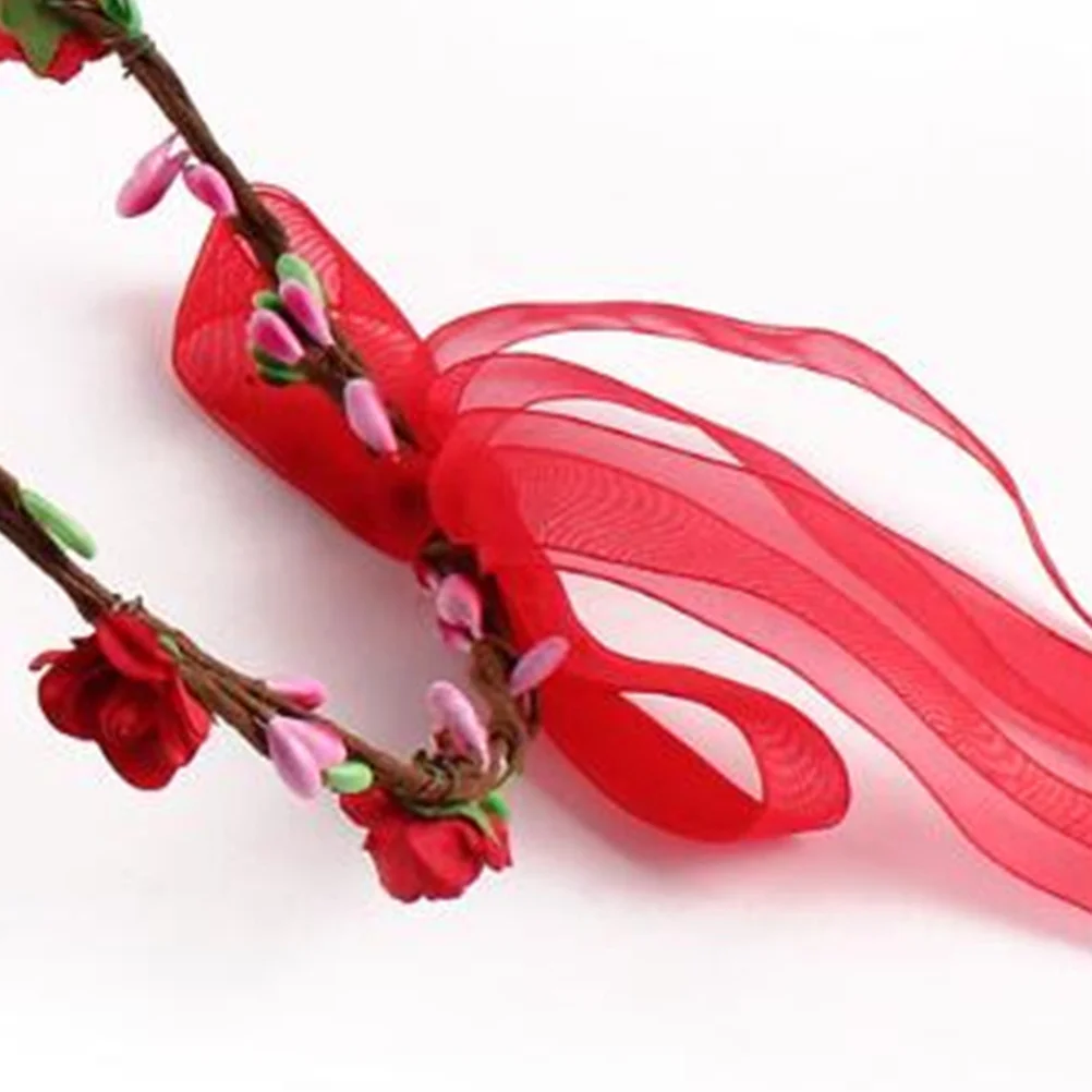 

Rose Fabric Headband Red Beautiful Flower Hairband for Party Photography Hair Accessories Rose Headband
