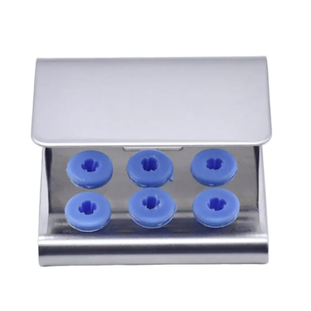 6 Holes Dental Ultrasonic Scaler Tips Holder Stand Disinfection Storage Box Fit Dentistry Equipment EMS NSK Satelec Sirona DTE