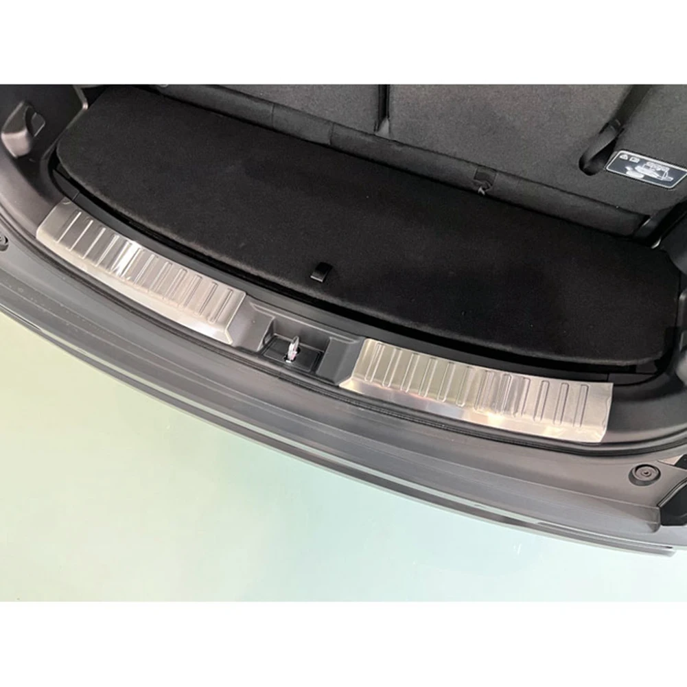 Auto Kofferbak Deur Beschermstrips Dorpelplaat Beschermer Achterbumper Beschermkap Cover Strip Voor Honda Crv CR-V 2022 2023 Zilver