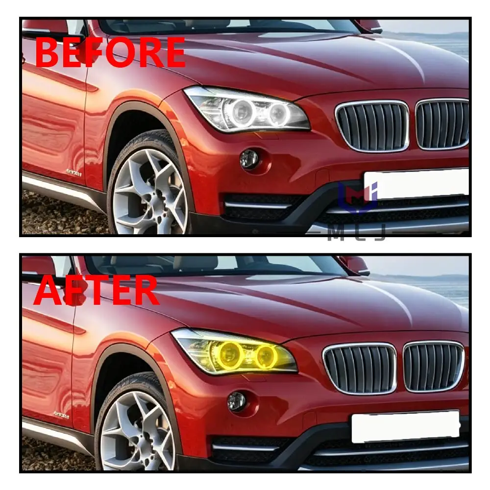 63117397245 Yellow LED Angel Eyes DRL Chip Light Source Board Headlight Replacement Parts For BMW X1 E84 2012-2015 view 6