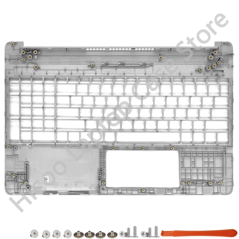 Imagem -04 - Tampa Traseira Moldura Palmrest Caixa Inferior Prata Hingecover hp 15s-fq 15s-fr 15s-eq 15-er 15-dy Tpn-q222 Novo