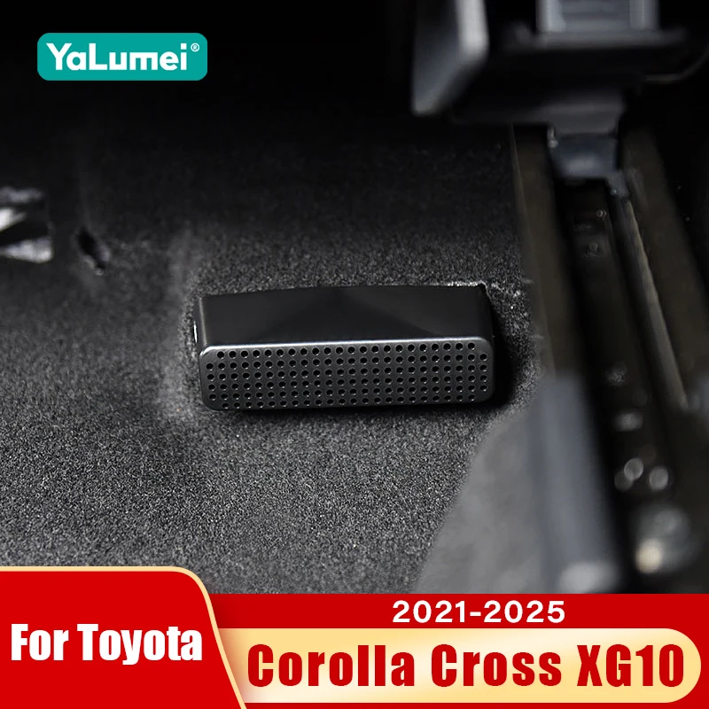 For Toyota Corolla Cross XG10 2021 2022 2023 2024 2025 Hybrid Car Rear Seat Under Air Vent Duct Outlet Cover Accessories
