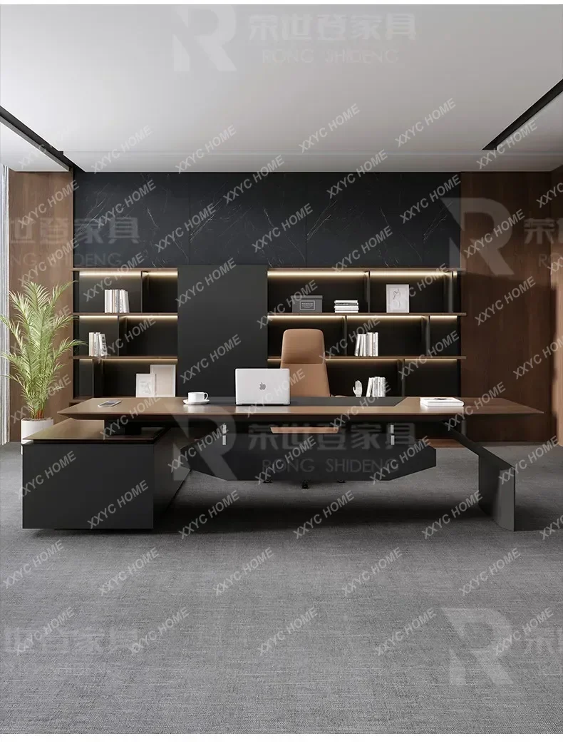 CXDZ  Luxury Modern Executive Desk Set For Office, Simple Boss Desk With High-End Manager Workstation