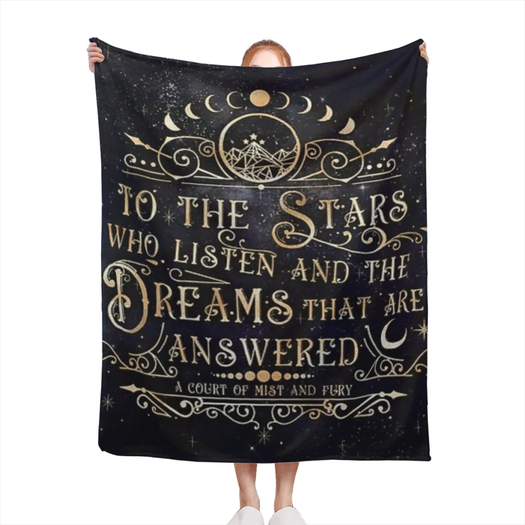 

To The Stars Medium Blanket Soft comforter sets throw for Couch Warm Flannel Blankets Bedroom Décor