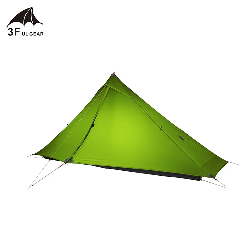 3F UL GEAR Official Lanshan 1 Pro Tent Outdoor One Person Ultralight Camping Tent 3 Season Professional 20D Silnylon Rodless view 4
