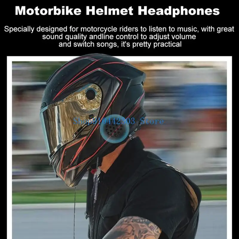 652F Cycling Helmet Headsets Binaural Sound Noise Cancellation Waterproof Cnstruction Quick Control for Sports Enthusiasts
