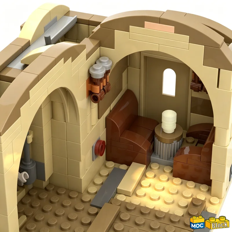 659Pcs Sw Cantina Playset Star Building Blocks Diy Educational Assembly Toy Mos Eisley Cantina Display Collection Christmas Gift