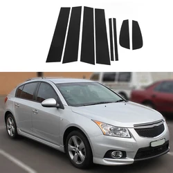 8Pcs Car Pillar Posts Door Window Trim Cover Stickers Exterior Parts for Chevrolet Cruze Facelift Hatchback 2013 2014 2015