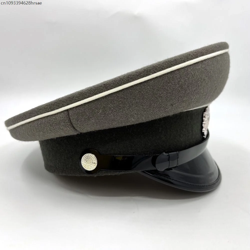 East Germany Army Hat Officer Cap Espionage Men Military Adult Prop Accessories Winter