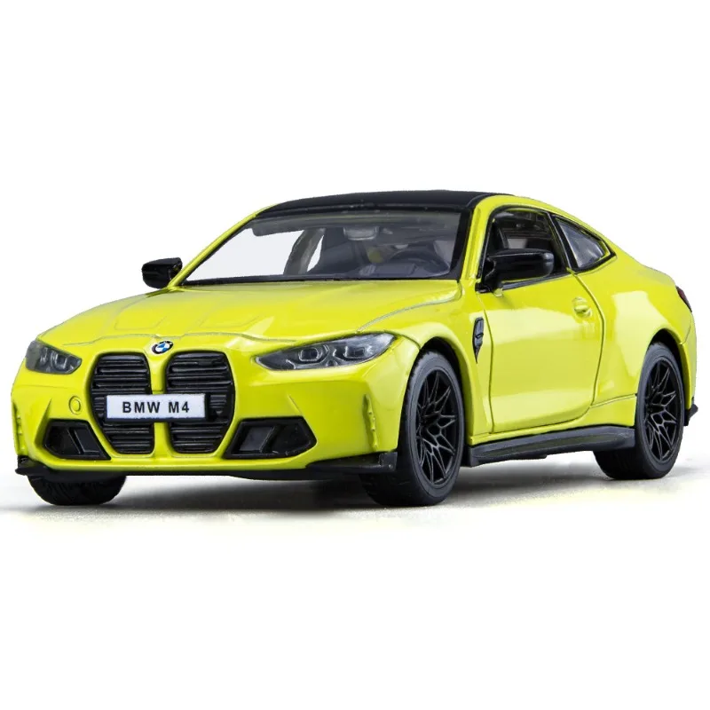 CCA Modello in lega pressofusa in scala 1/32 BMW M4 G82 Veicolo giocattolo Bambini Ragazzo Collezione regalo di compleanno Voiture in miniatura Decorazioni per la casa