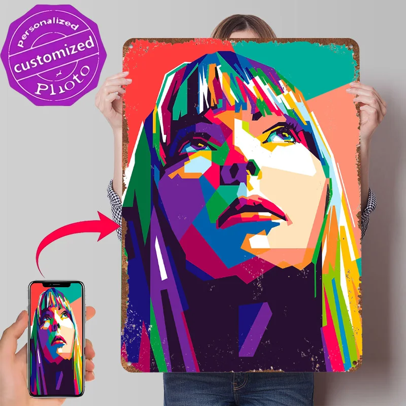 Joni Mitchell Printed Poster Customized Wall Art Retro Vintage Metal Tin Signs for Decor Room Decoration Gaming Custom Plate