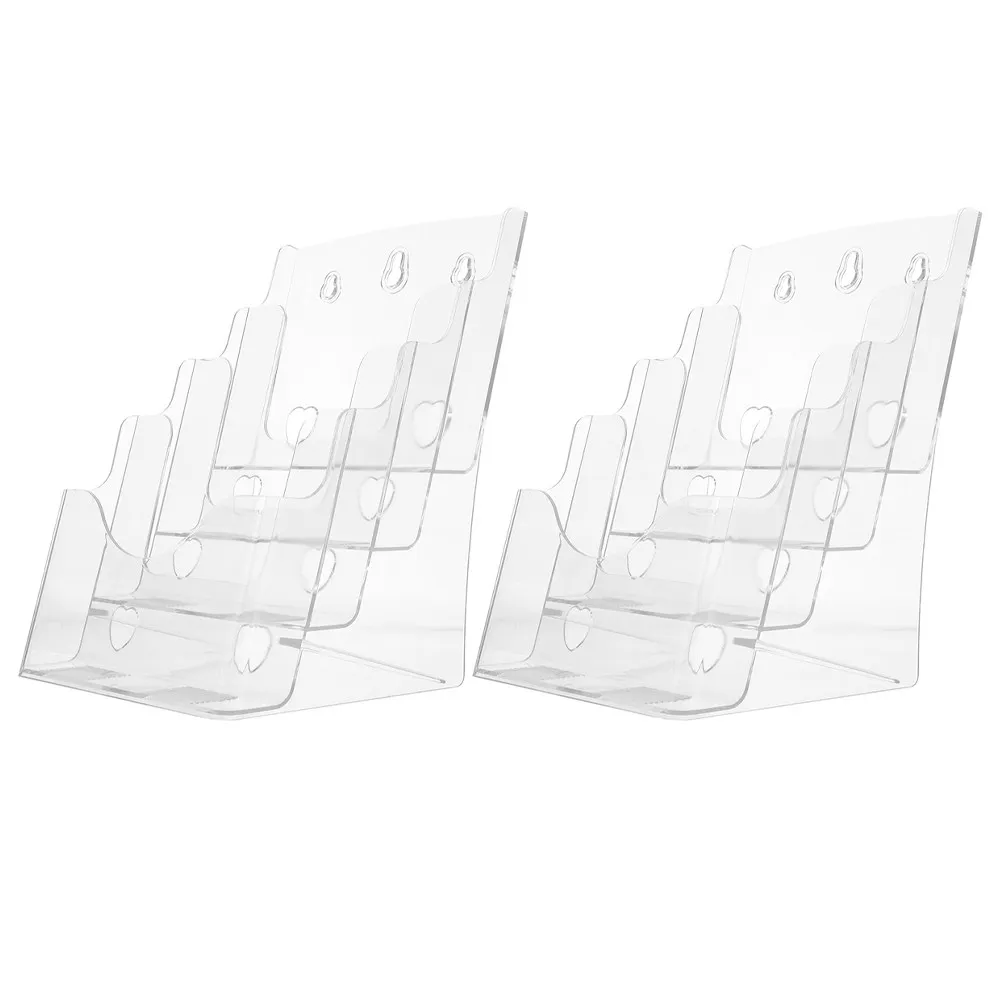 porte-revues-en-plastique-2-pieces-presentoir-de-brochures-a-4-niveaux-organisateur-de-brochures-support-de-litterature-de-bureau-presentoir-de-brochures