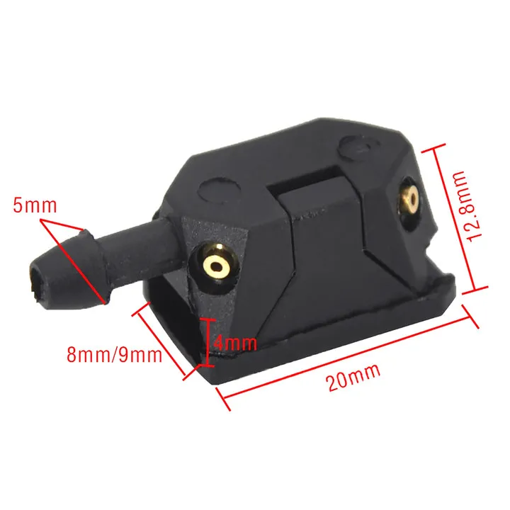 

2PCS Front Windscreen Washer Nozzle Jets Sprayer Suitable For Most Vehicles Car Repair Replacement Parts