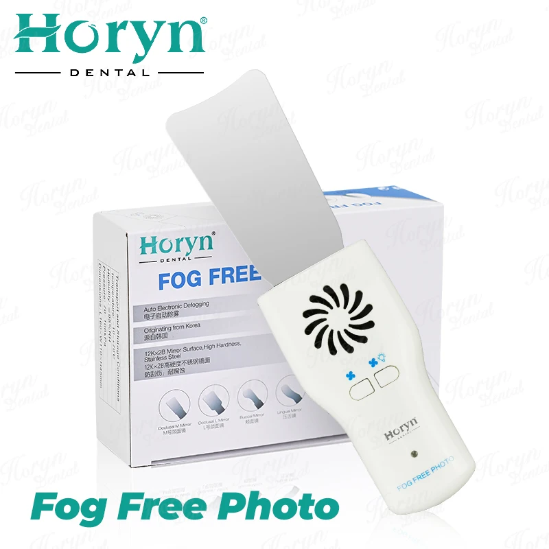 Horyn Dental Mouth Mirror with Defogger LED Light Oral Photography Mirror Anti Fog Dental Intraoral Mirror Smart Control