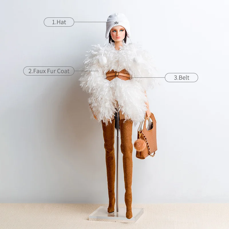 Supermodel Poppenkleertjes Pak Herfst Winter Kledingsets DIY Speelgoed 32cm Poppenhuis DIY Verkleed Speelgoed 1/6 Anime BJD Collector