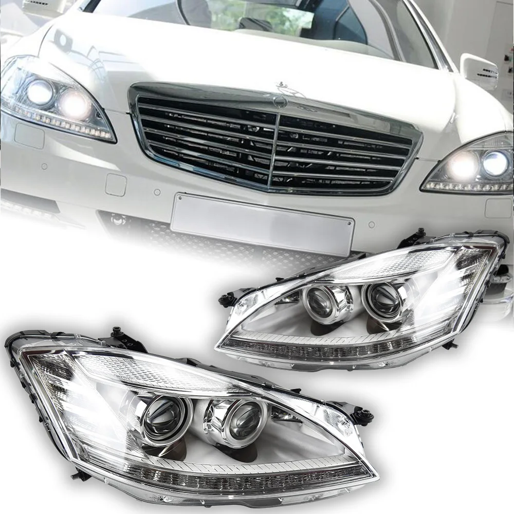 Car Lights For W221 Headlight Projector Lens 2006-2009 S-Class Dynamic Signal Head Lamp S350 S400 LED Headlights Drl Automotive