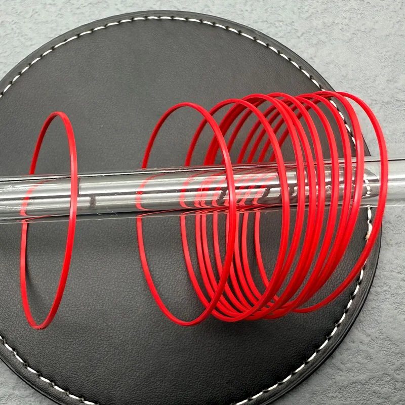 Rote Uhrenrückseite, wasserdichter O-Ring, dick, 0,6 mm Höhe, 0,9 mm Durchmesser, 25–40 mm, T013 T024, Uhrengehäuse, hintere Abdeckung, Dichtungsring-Teile – Detail 7