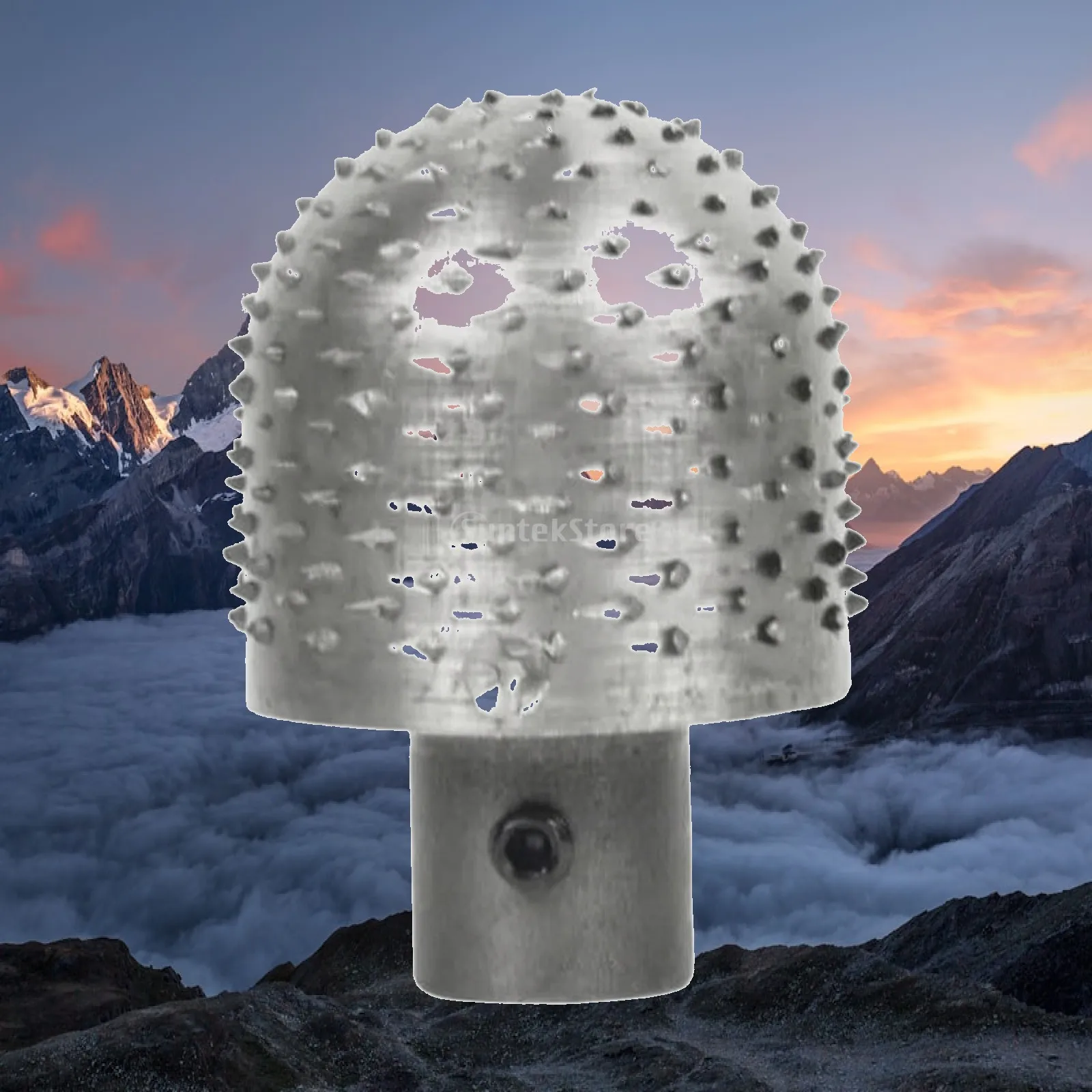 Coconut Grater Blade Domed Coconut Shredder Blade Grater Head with Mounting Shaft Toothed Cooking Utensil Electric