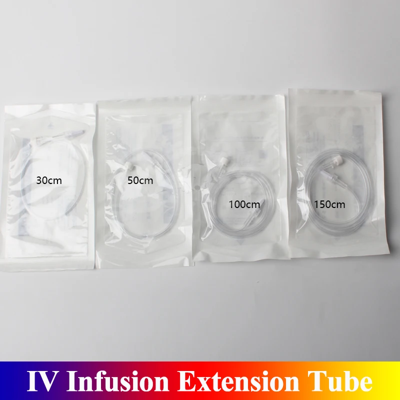 Rurka przedłużająca infuzję IV Sterylna rurka przedłużająca infuzję IV 30 cm 50 cm 100 cm 150 cm