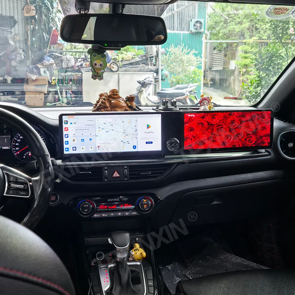 Qualcomm 12.3 inch Dual Screen Android Carplay Car Radio For Kia K3 2019~2025 Navigation Autoradio DSP GPS Car Multimedia Player