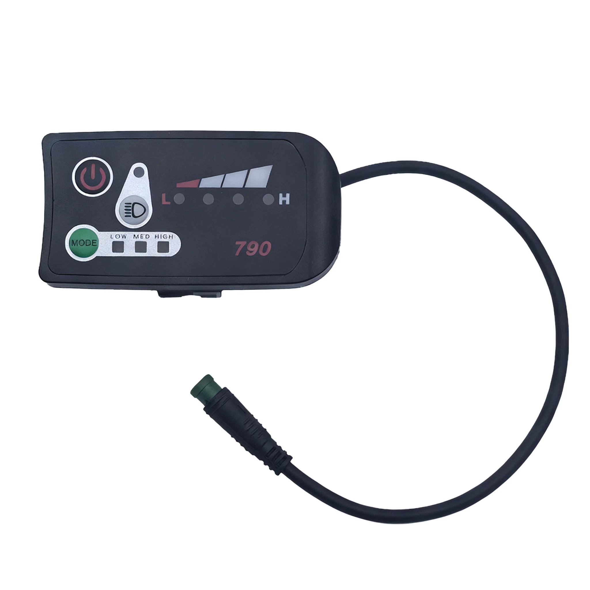 Waterproof Gauge Ebike LED Display Accurate Battery Level 24V 36V 48V Electric Bicycle Dashboard