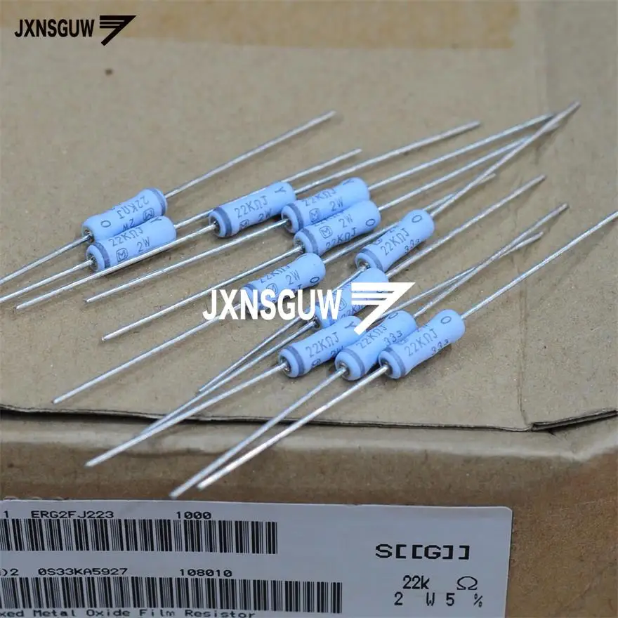 

20PCS NEW Matsushita 5% 2W22K 11X3.5MM Metal oxide film resistor 2W 22K resistance 22K 2W22KΩ free shipping